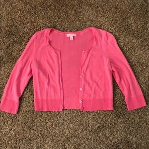 Lilly Pulitzer cropped shrug size XS